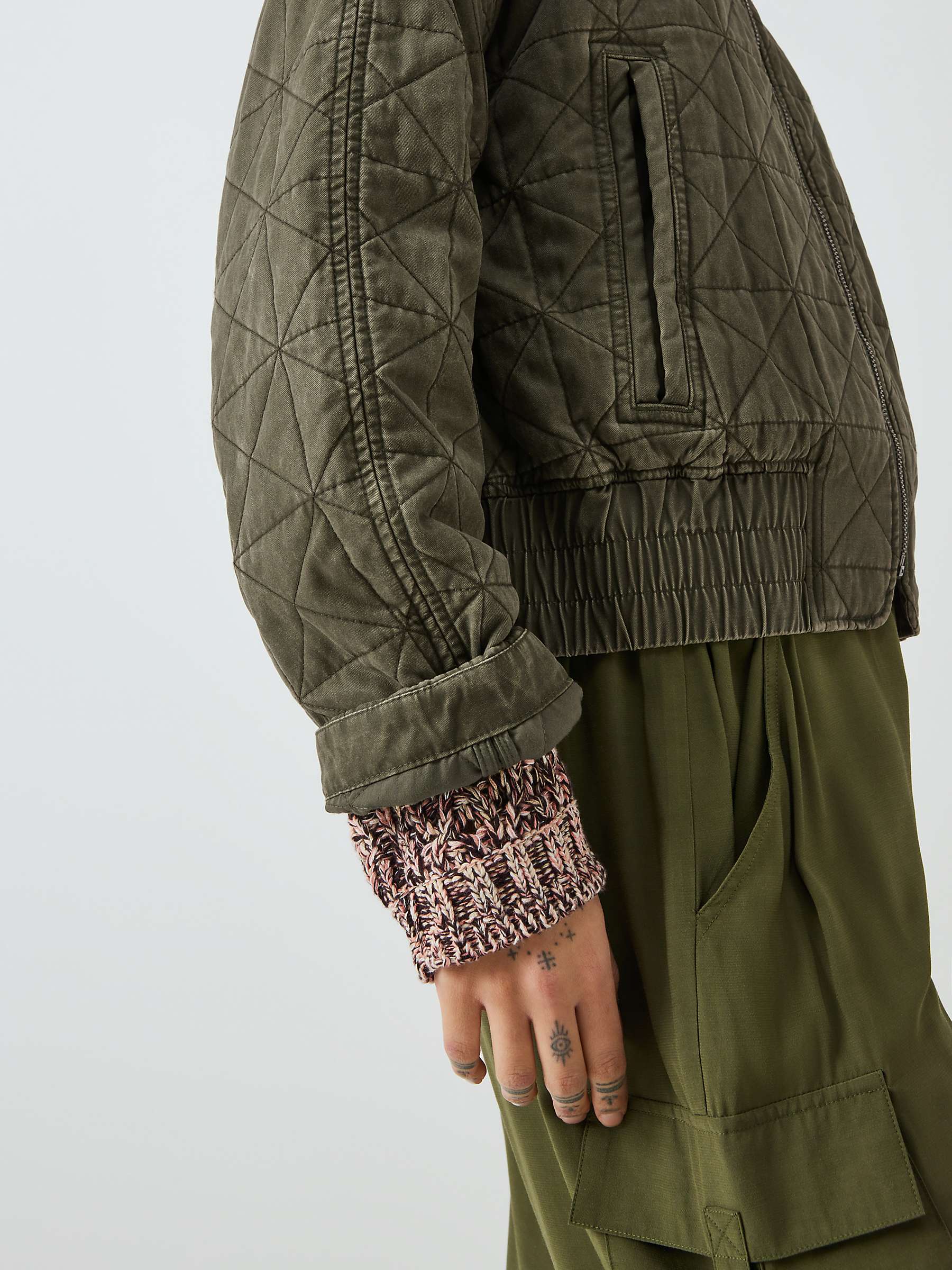 Buy AND/OR Alani Quilted Jacket, Khkai Online at johnlewis.com