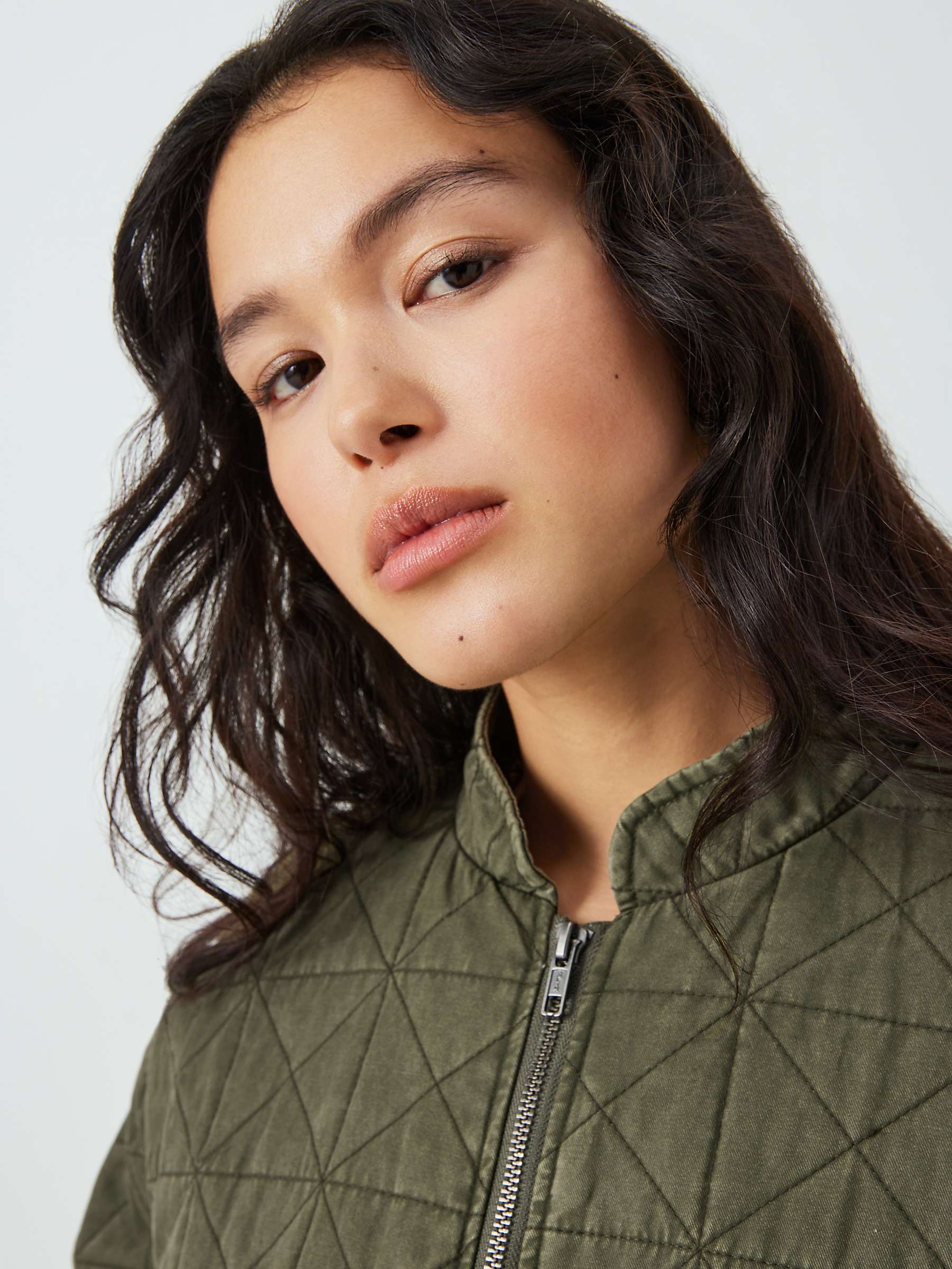 Buy AND/OR Alani Quilted Jacket, Khkai Online at johnlewis.com