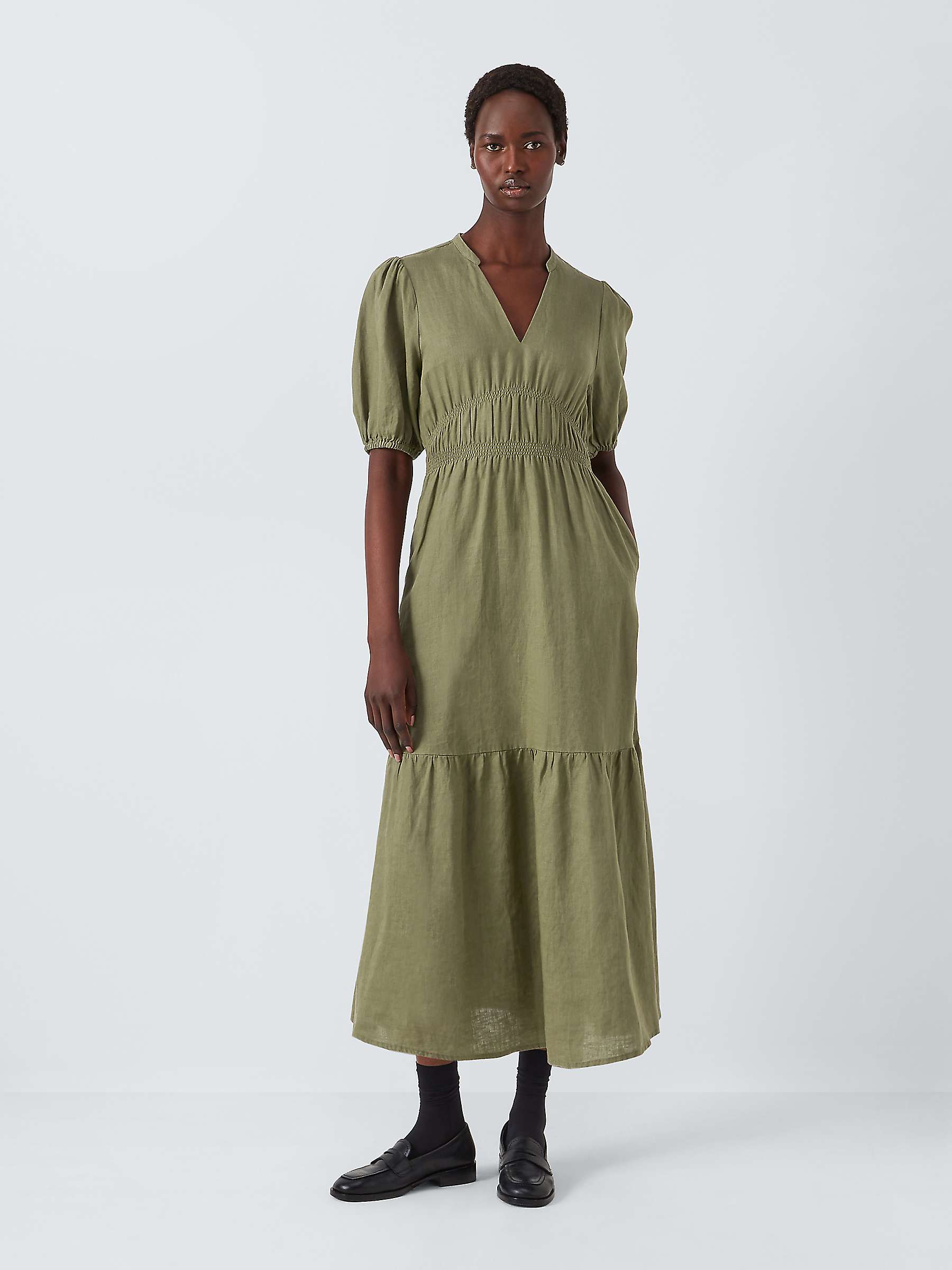Buy John Lewis Linen Sheered Dress Online at johnlewis.com