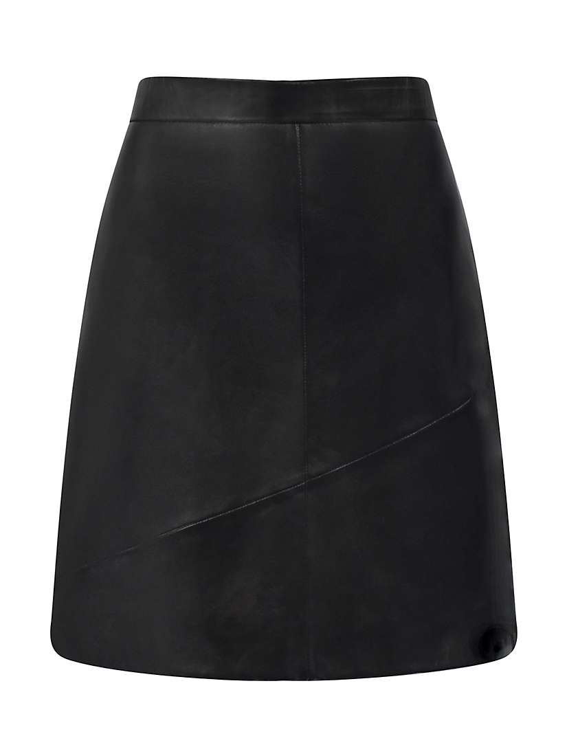 Buy Ro&Zo Leather Mini Skirt, Black Online at johnlewis.com