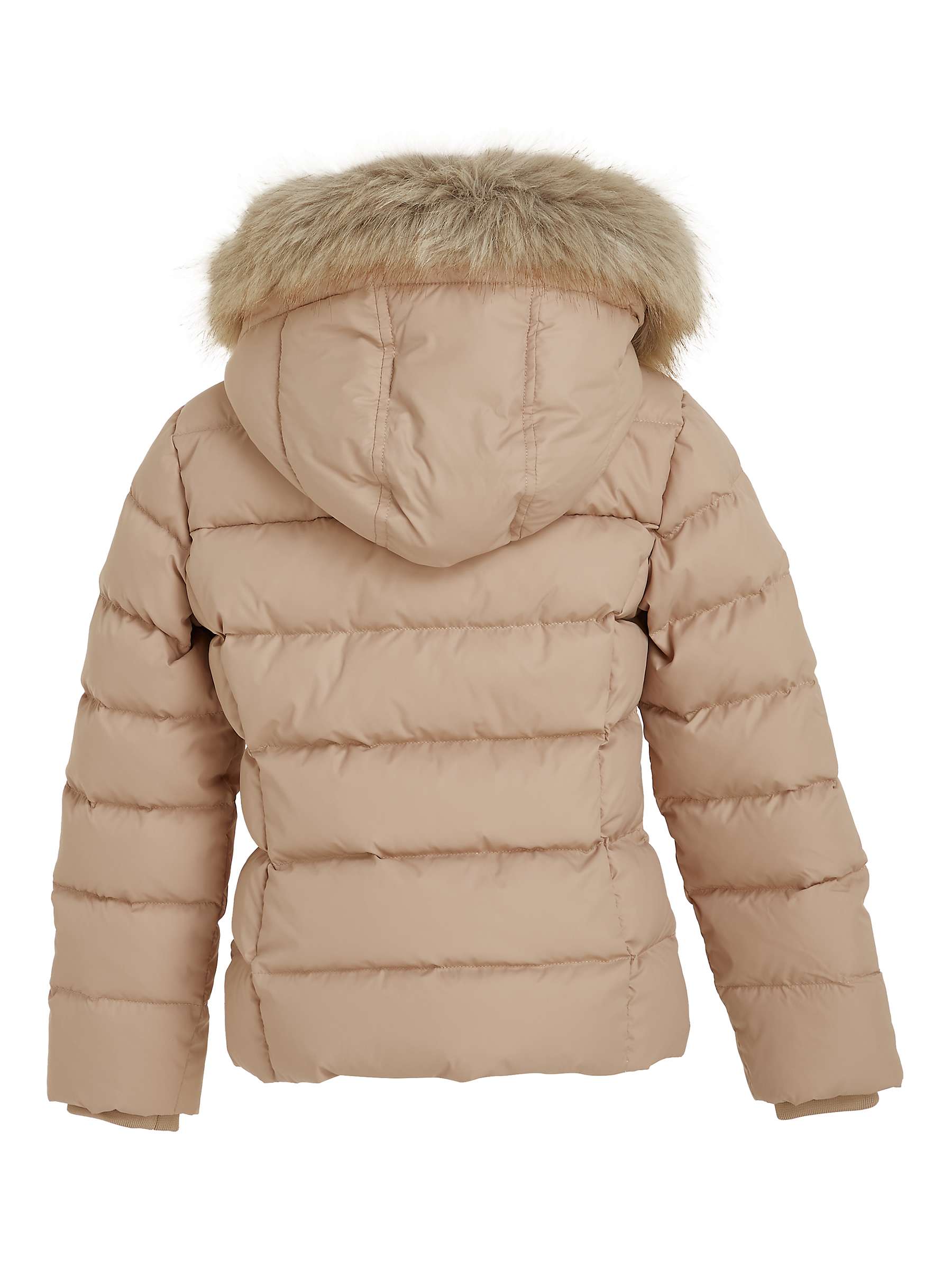 Buy Tommy Hilfiger Kids' Padded Fur Hood Jacket, Merino Online at johnlewis.com