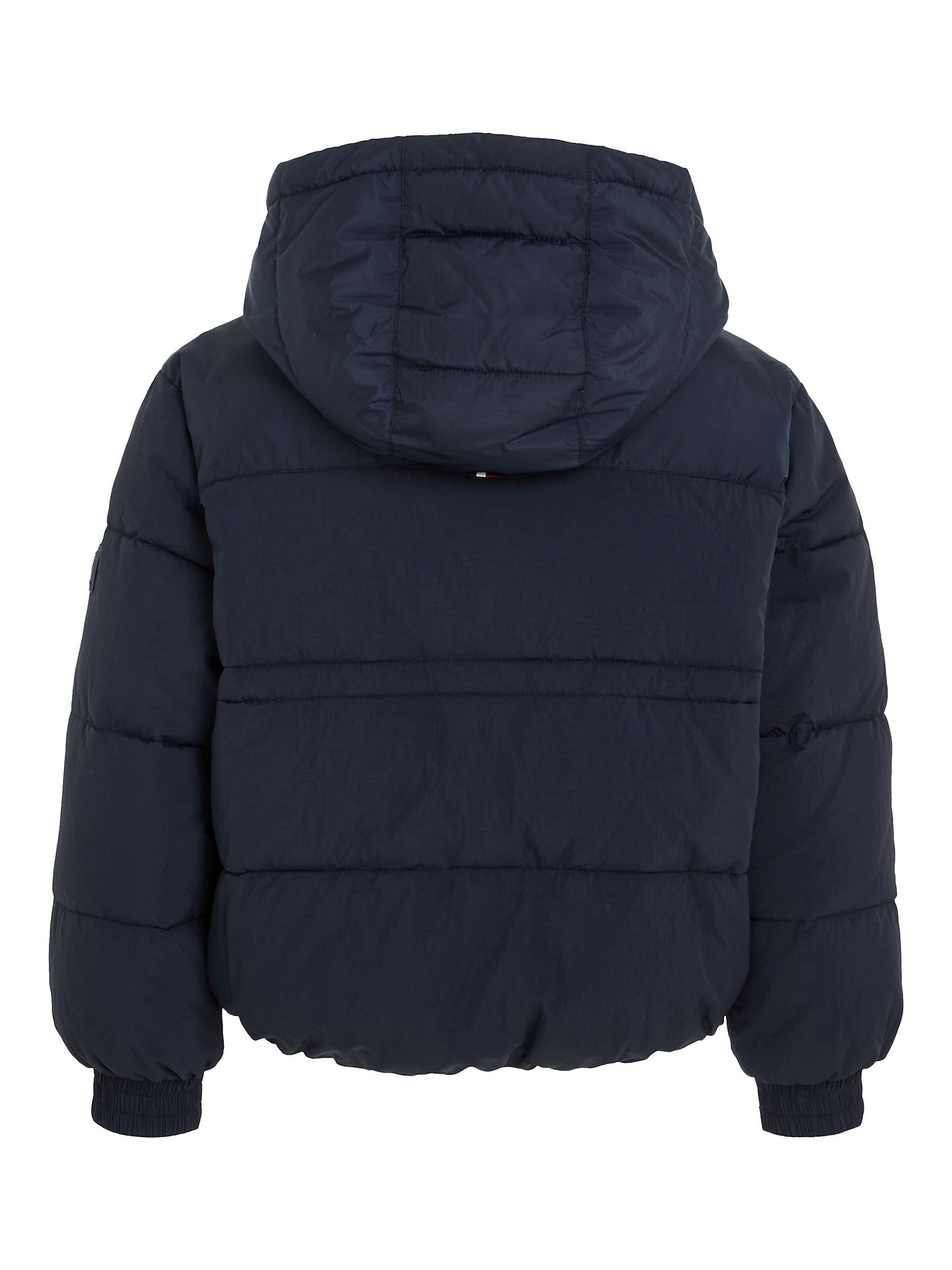 Buy Tommy Hilfiger Kids' New York Hooded Puffer Jacket, Desert Sky Online at johnlewis.com