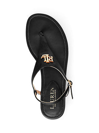 Lauren Ralph Lauren Ellington Leather Sandals, Black