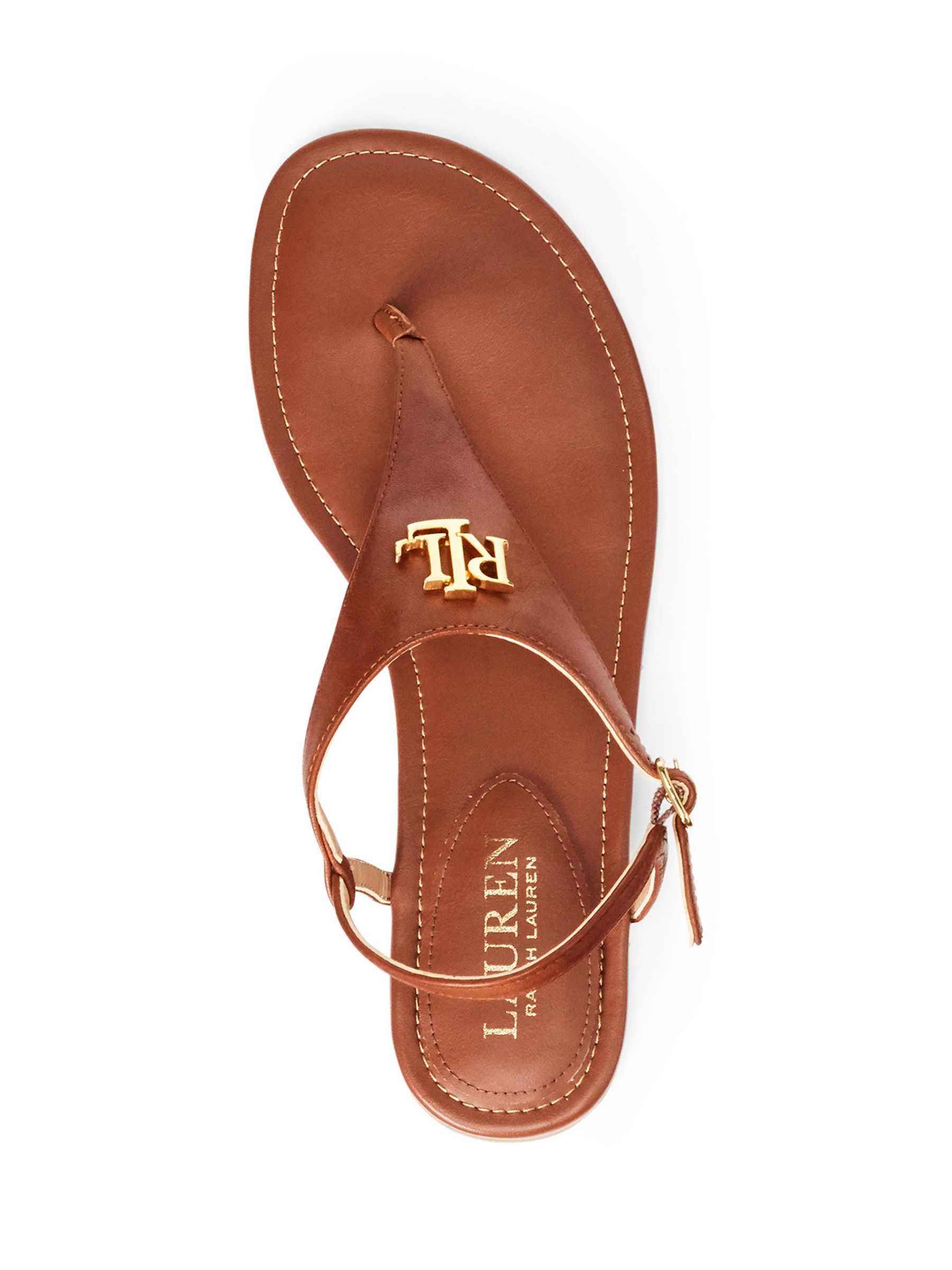 Buy Lauren Ralph Lauren Ellington Leather Sandals Online at johnlewis.com