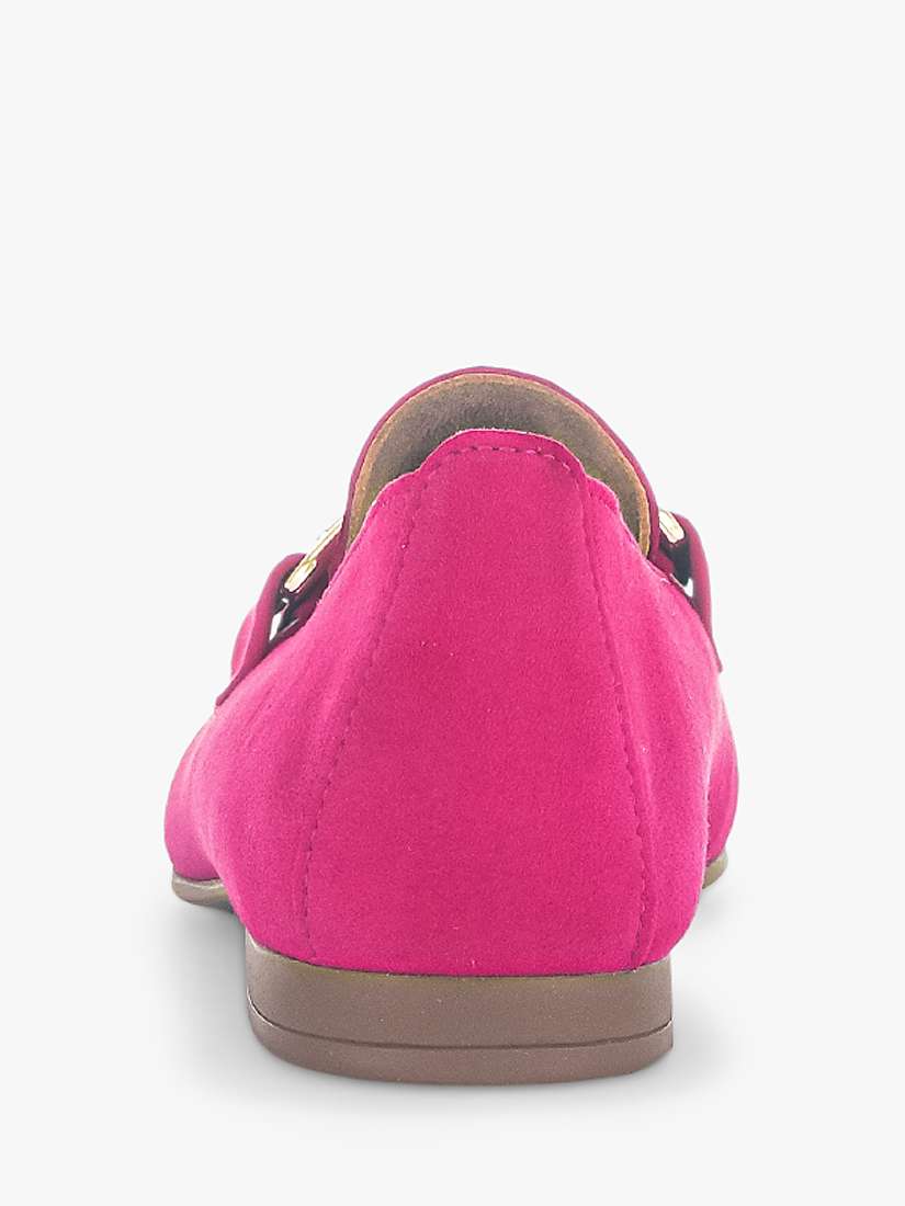 Buy Gabor Jangle Slip On Metal Trim Detail Loafers, Pink Online at johnlewis.com