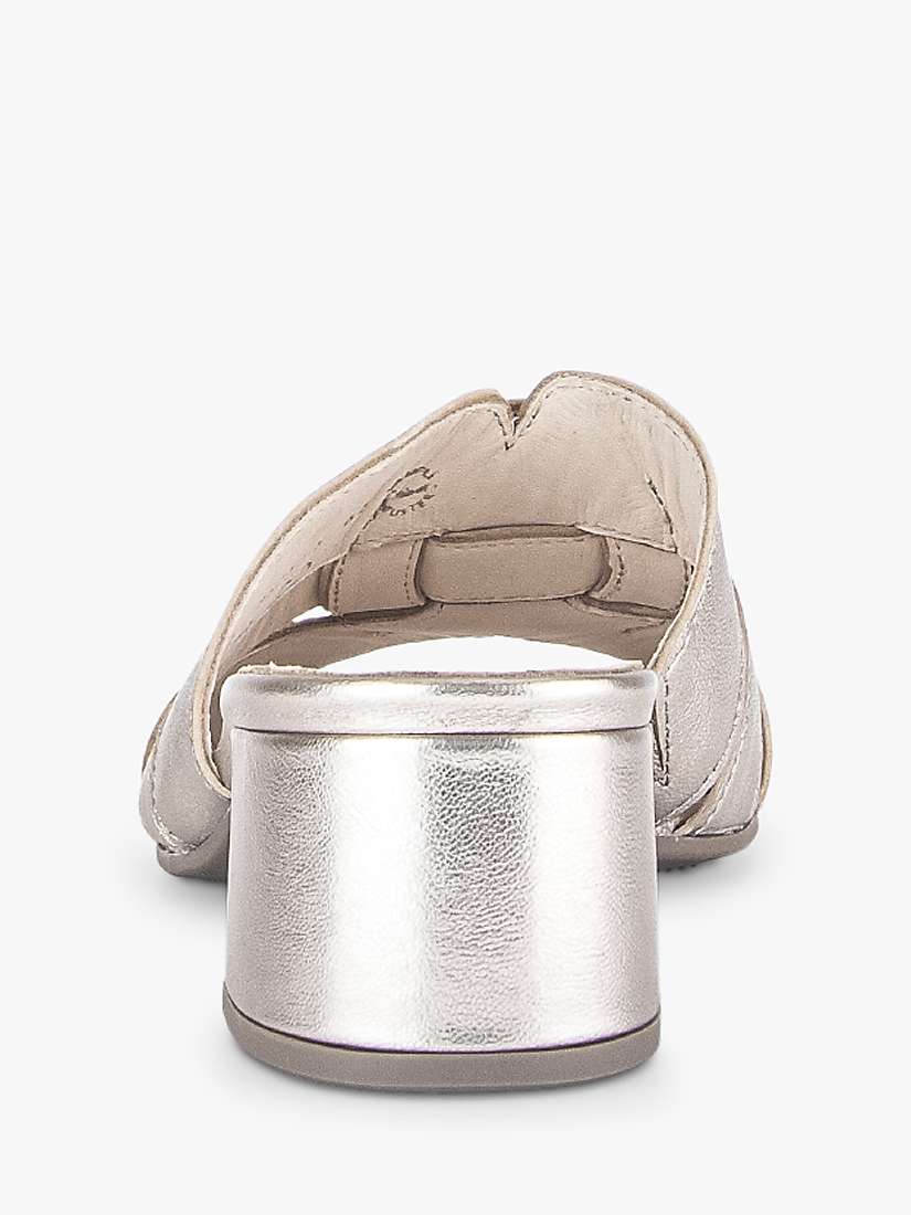 Buy Gabor Bardot Leather Slip On Sandals, Puder Online at johnlewis.com
