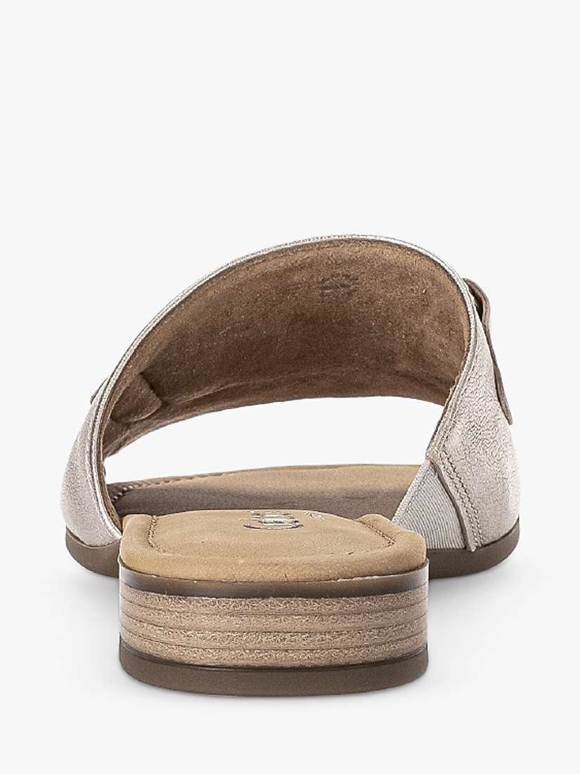 Buy Gabor Flora Wide Fit Slip On Sandals, Puder Online at johnlewis.com