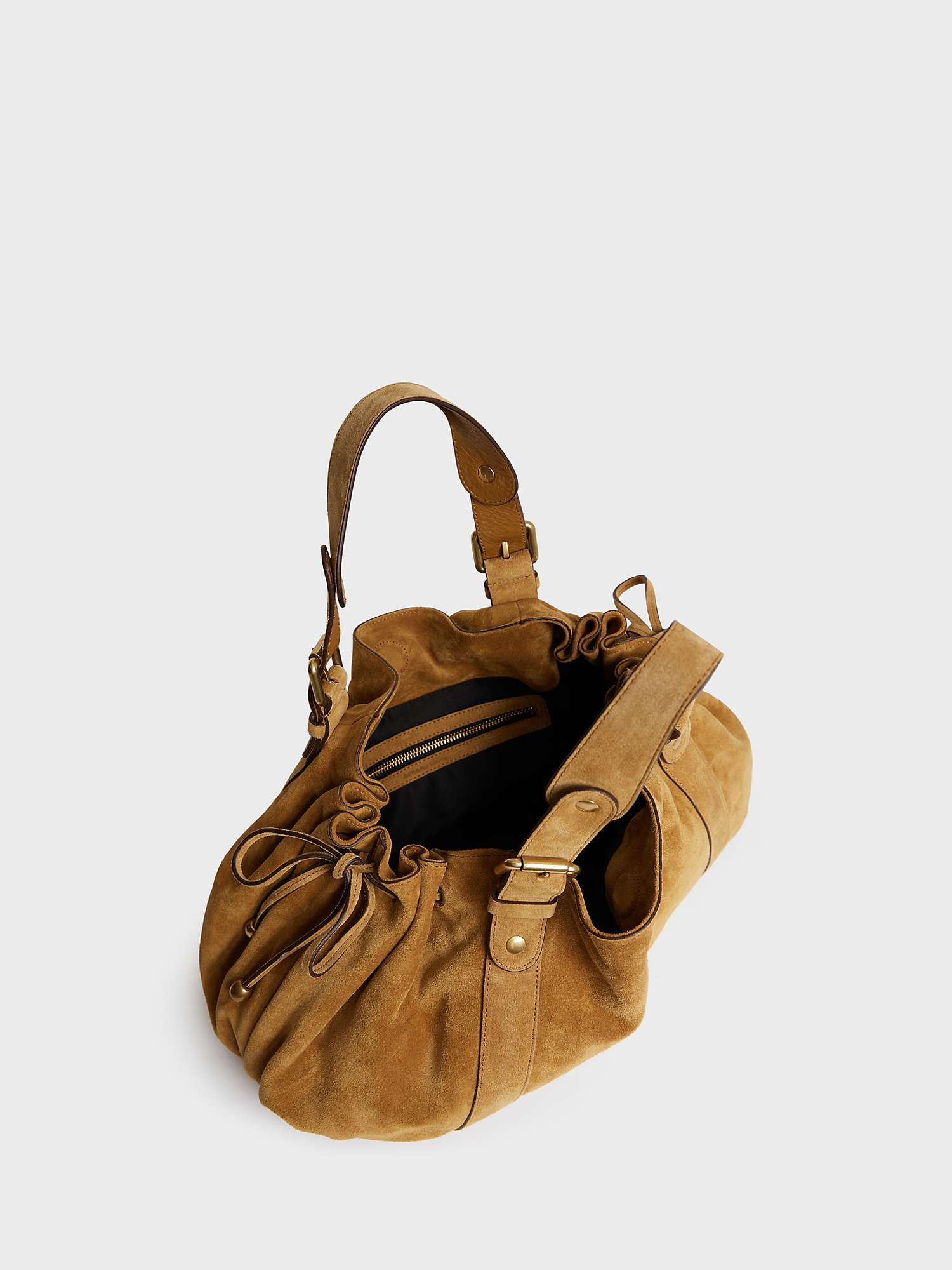 Buy Gerard Darel 24H Suede Shoulder Bag Online at johnlewis.com
