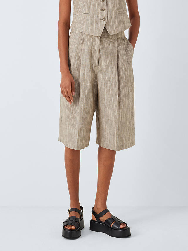 John Lewis Stripe Linen Shorts