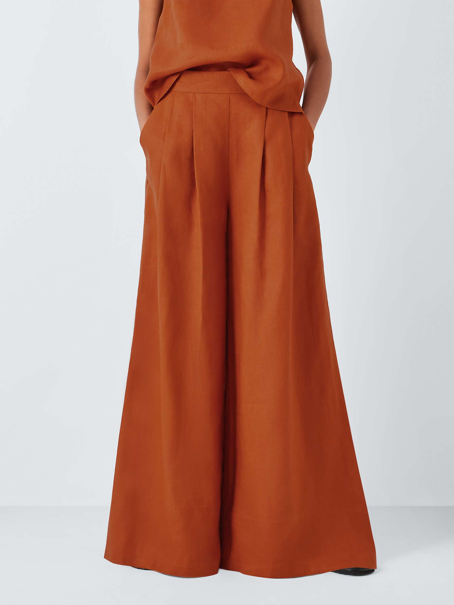 Buy John Lewis Linen Palazzo Trousers Online at johnlewis.com