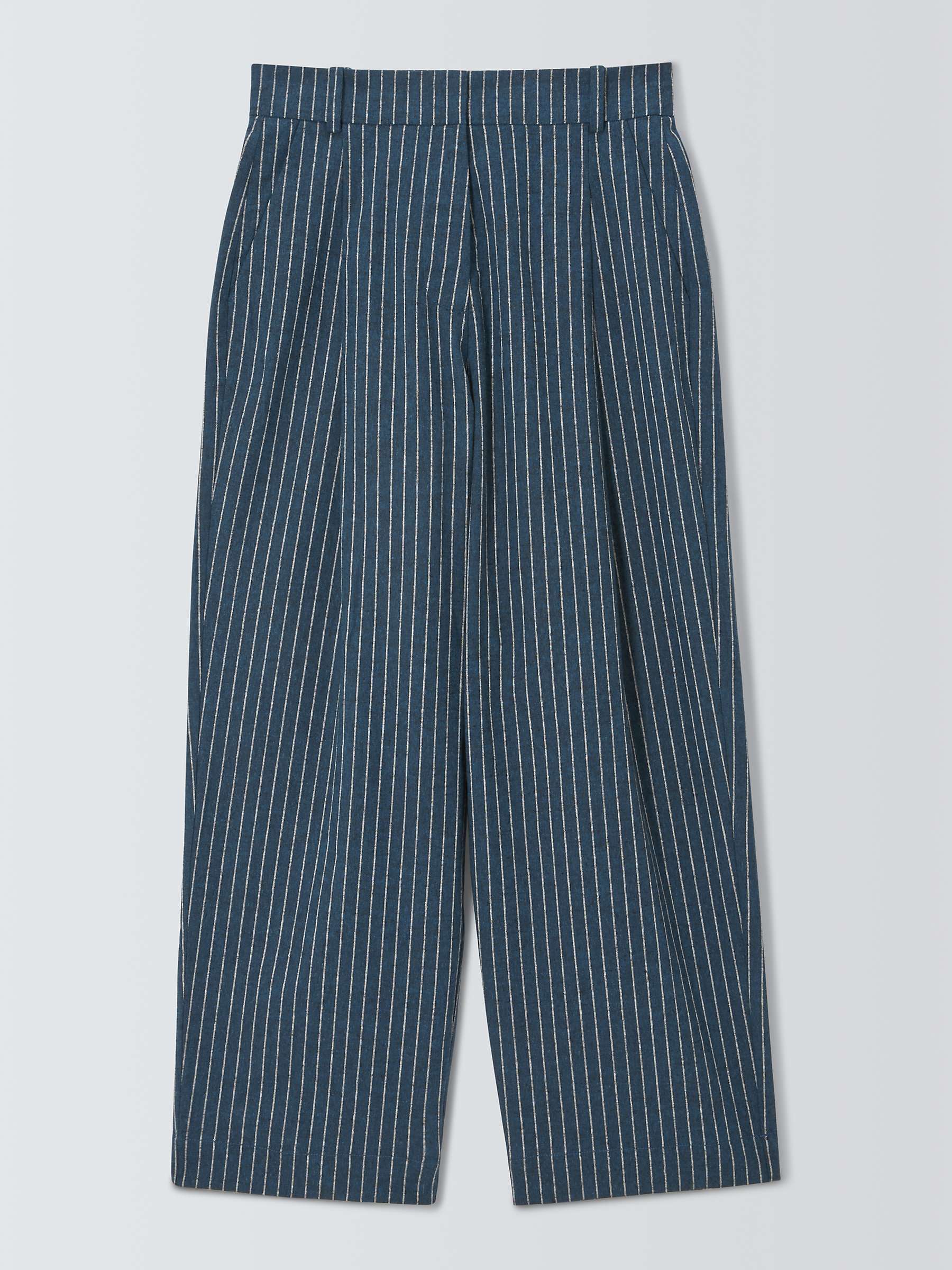 Buy John Lewis Stripe Linen Cropped Trousers Online at johnlewis.com