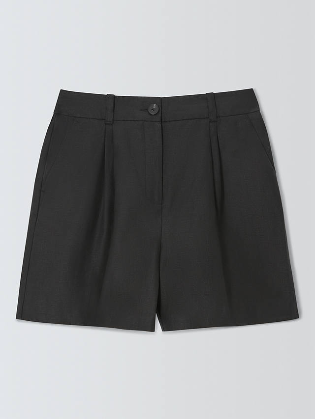 John Lewis Linen Shorts, Black