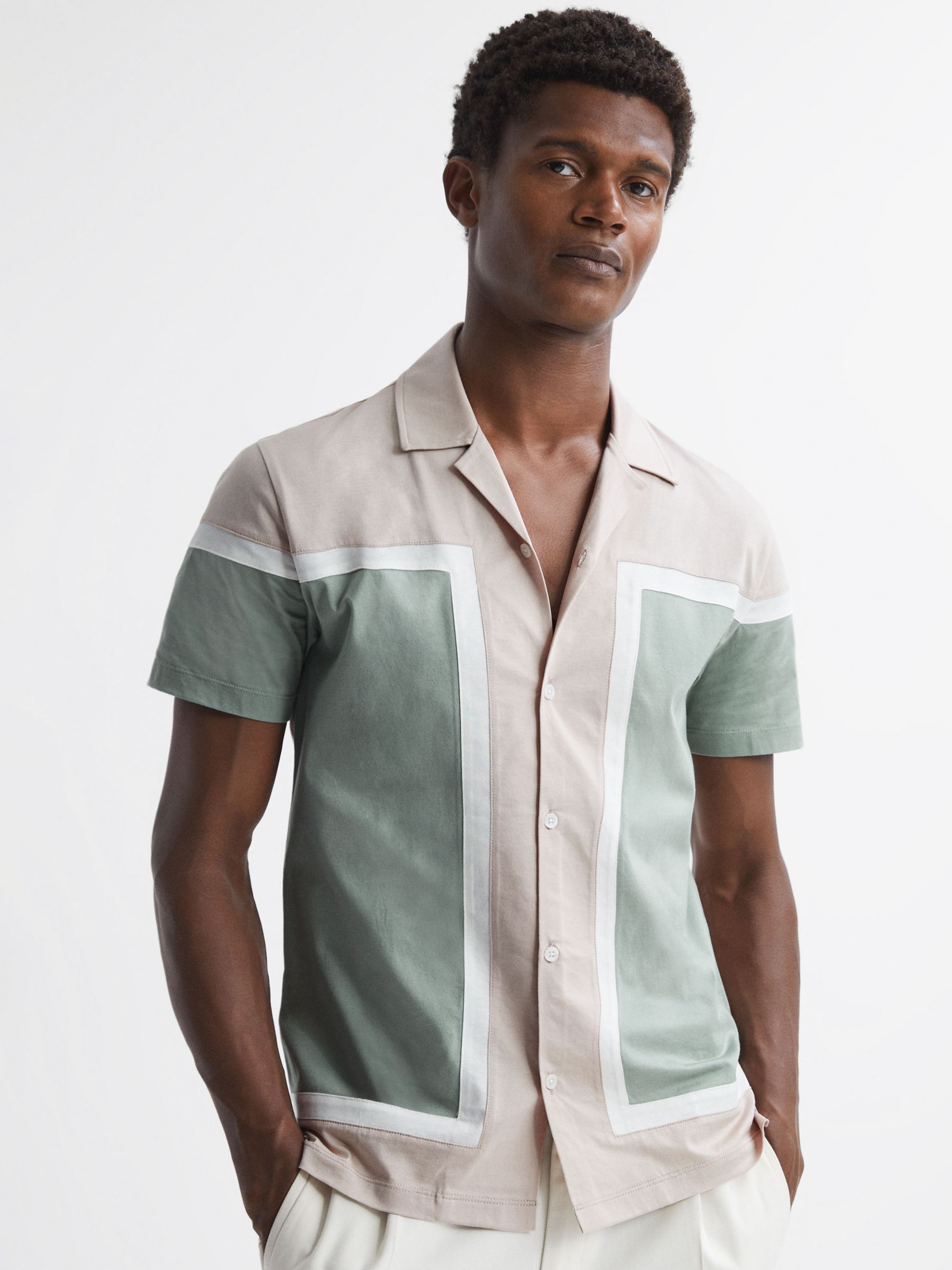 Reiss Noble Short Sleeve Cuban Collar Shirt at John Lewis & Partners