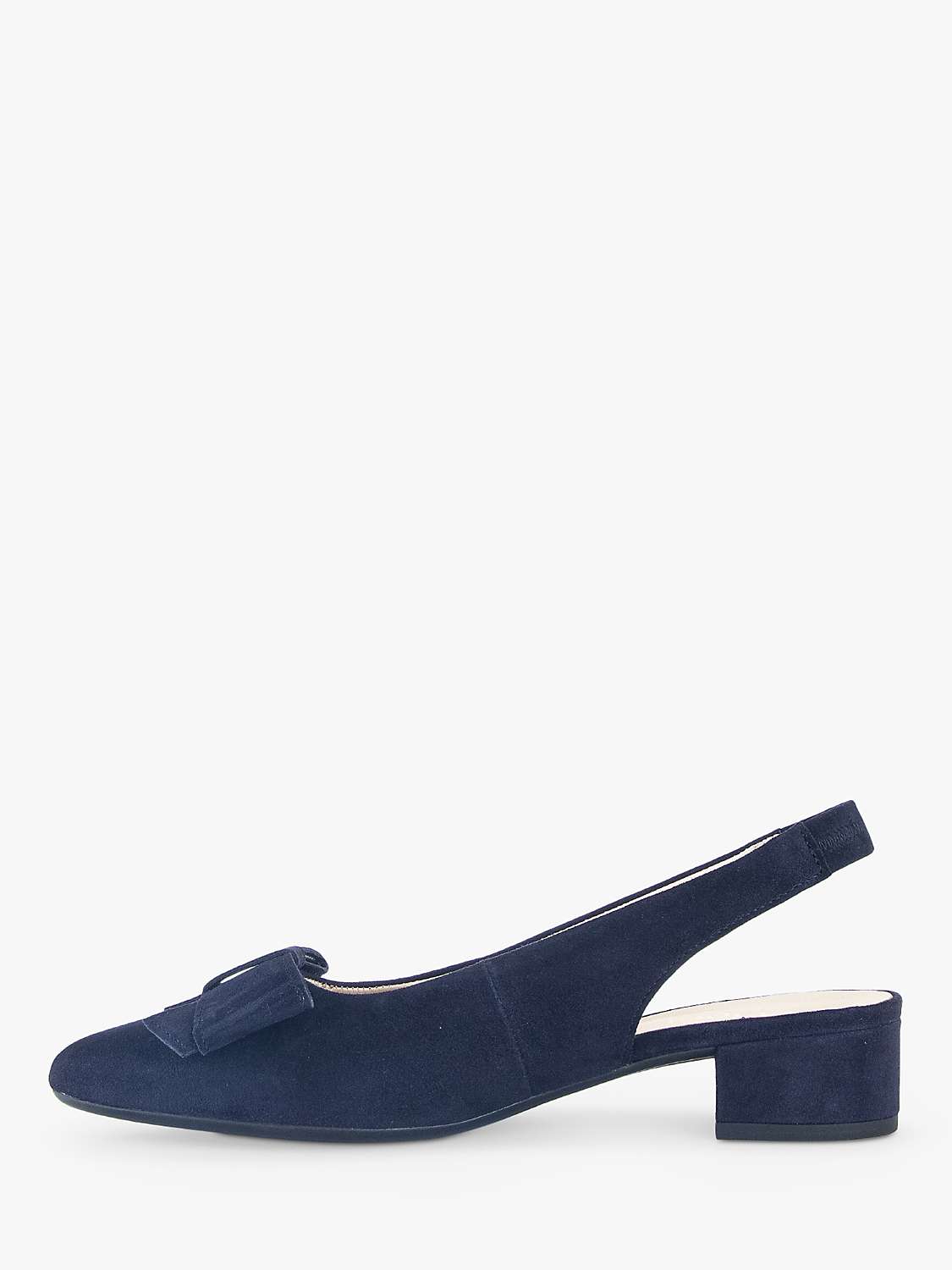 Buy Gabor Monte Carlo Suede Large Bow Detail Slingback Shoes Online at johnlewis.com