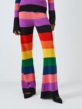 Olivia Rubin Ali Rainbow Stripe Shimmer Knit Trousers, Multi