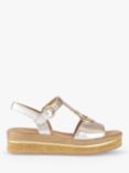 Gabor Journal Trim Detail T-Bar Sandals, Puder