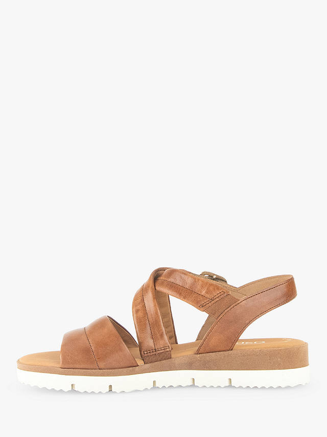 Gabor Location Leather Open Toe Sandals, Camel