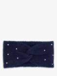 Bloom & Bay Selene Diamante Twist Headband, Navy