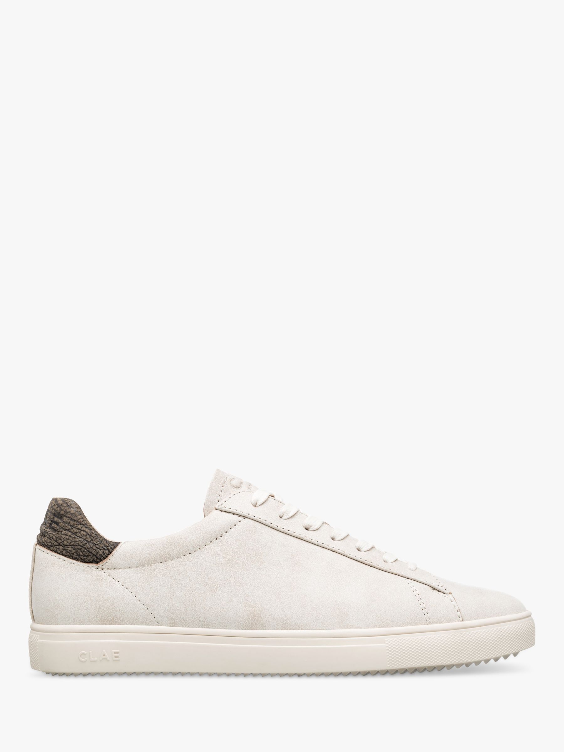 CLAE Bradley Leather Classic Court Trainers, Distressed Elephant