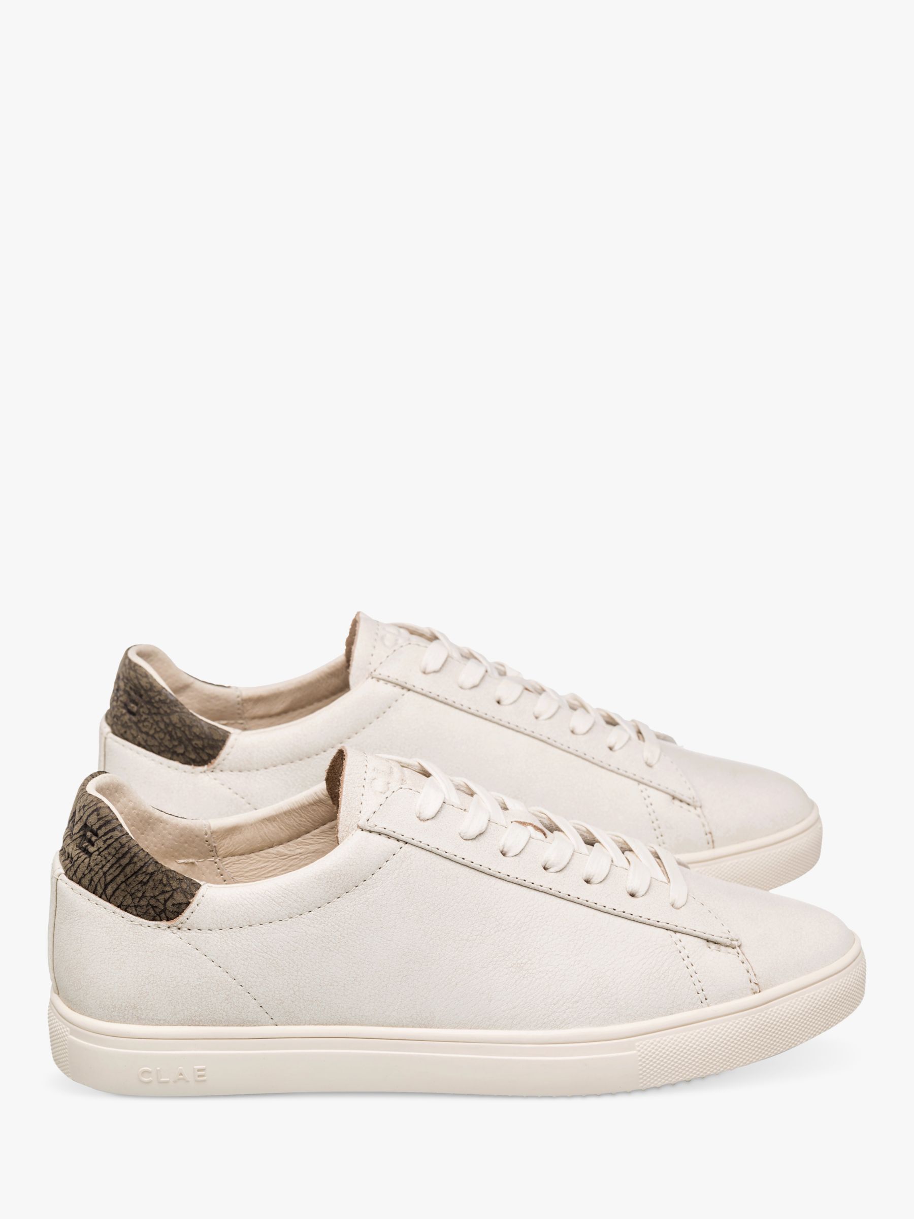 CLAE Bradley Leather Classic Court Trainers, Distressed Elephant at ...