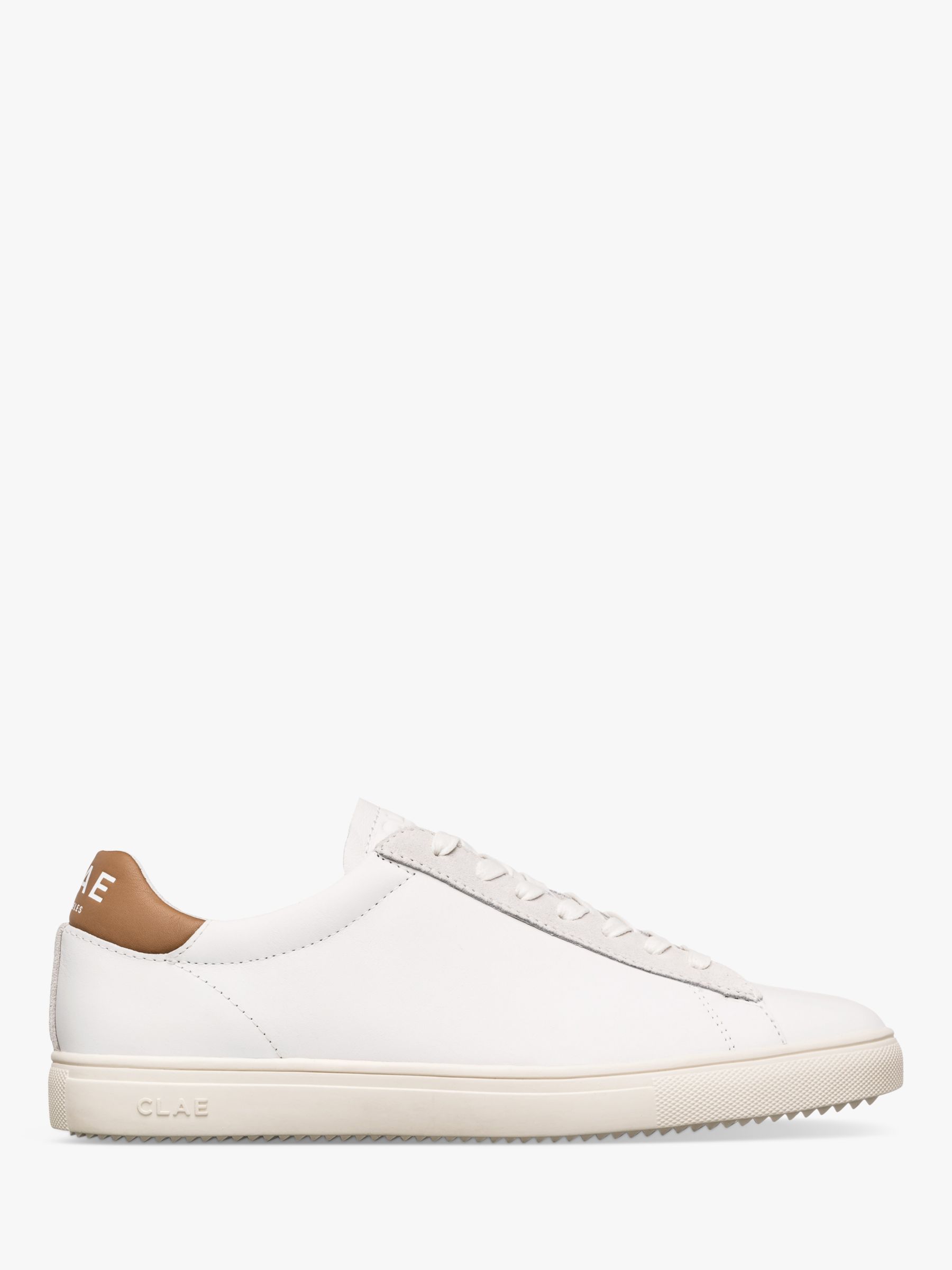 CLAE Bradley California Leather Lace Up Trainers at John Lewis & Partners