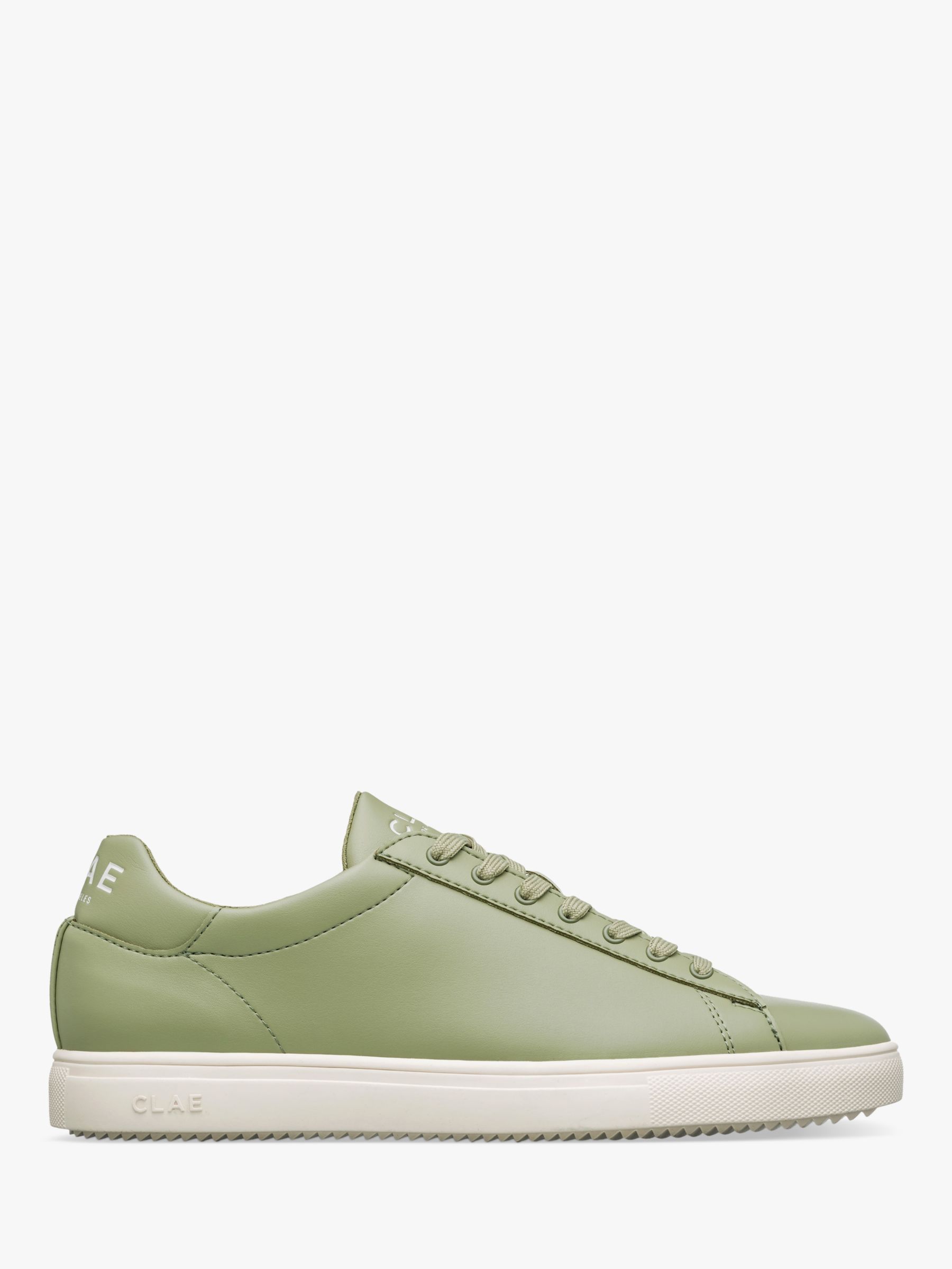 CLAE Bradley Cactus Lace Up Trainers, Sage at John Lewis & Partners