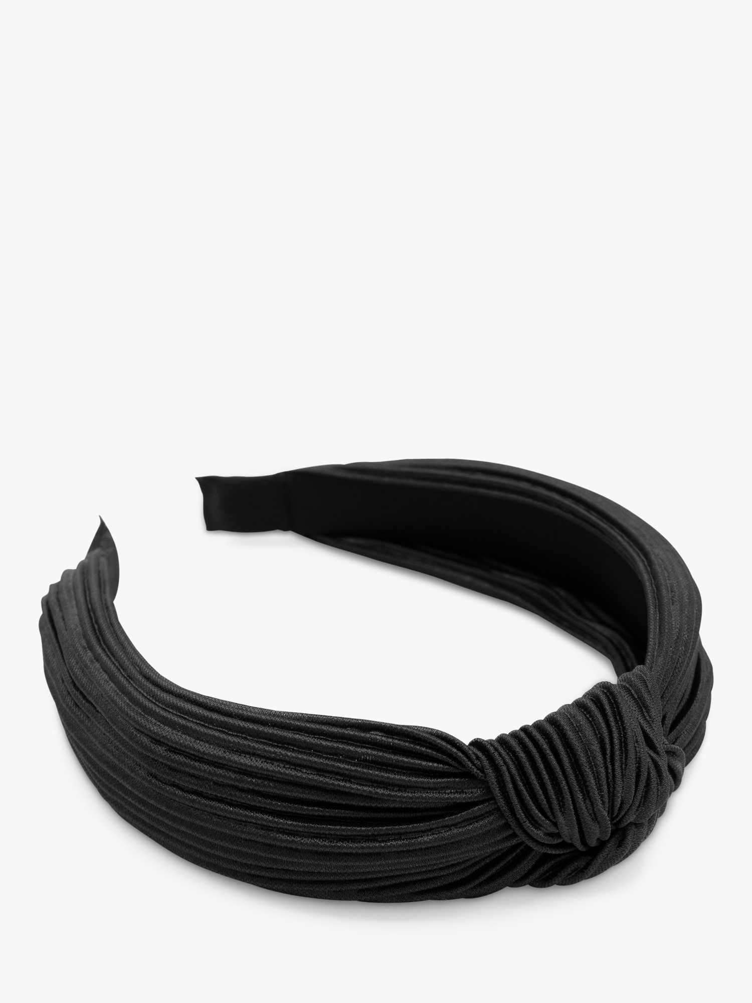 Bloom & Bay Lantic Knot Detail Pleated Headband, Black, One Size