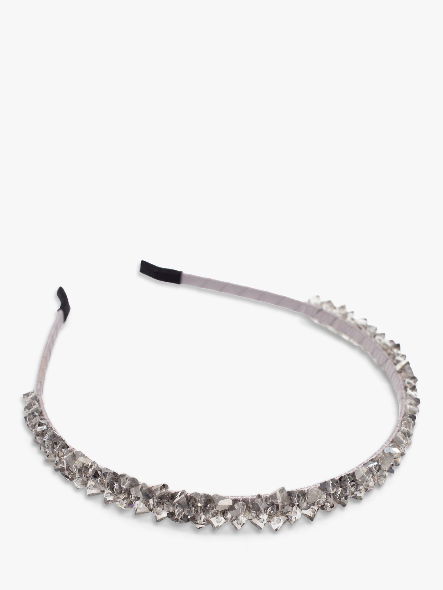 Bloom & Bay Whitsand Gem Headband, Silver, One Size