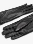 Bloom & Bay Brea Frill Cuff Leather Gloves, Black