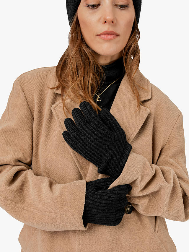 Bloom & Bay Cove Knitted Gloves, Black
