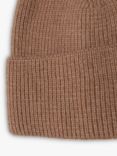 Bloom & Bay Laurel Rib Knit Beanie Hat, Brown