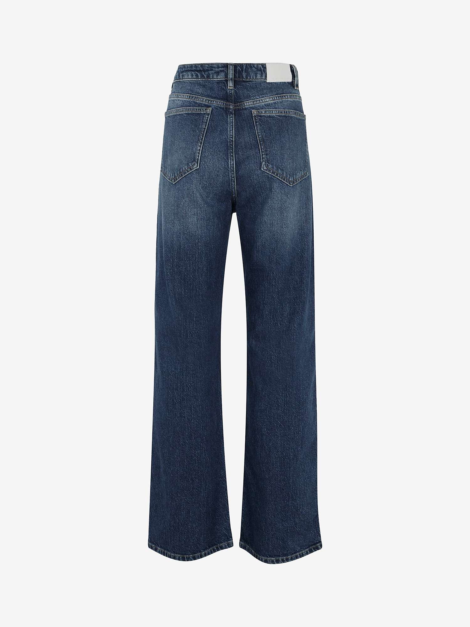 Buy Mint Velvet Indigo Relaxed Wide Leg Jeans, Blue Online at johnlewis.com