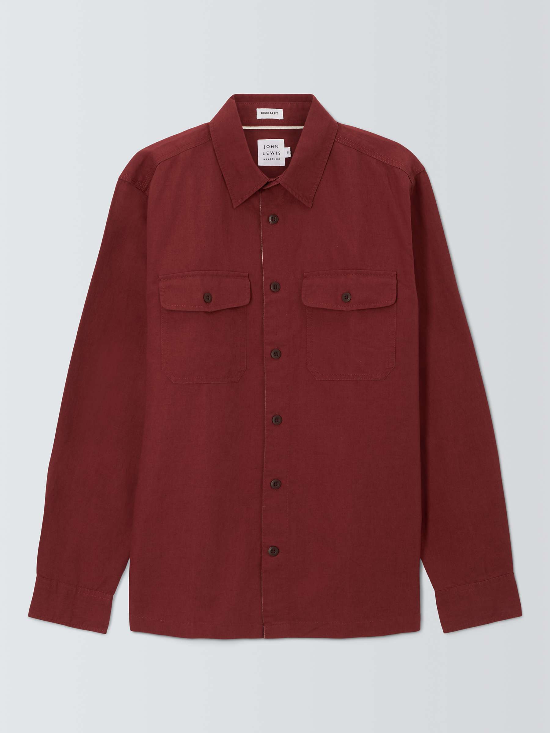 Buy John Lewis Linen Blend Over Shirt Online at johnlewis.com