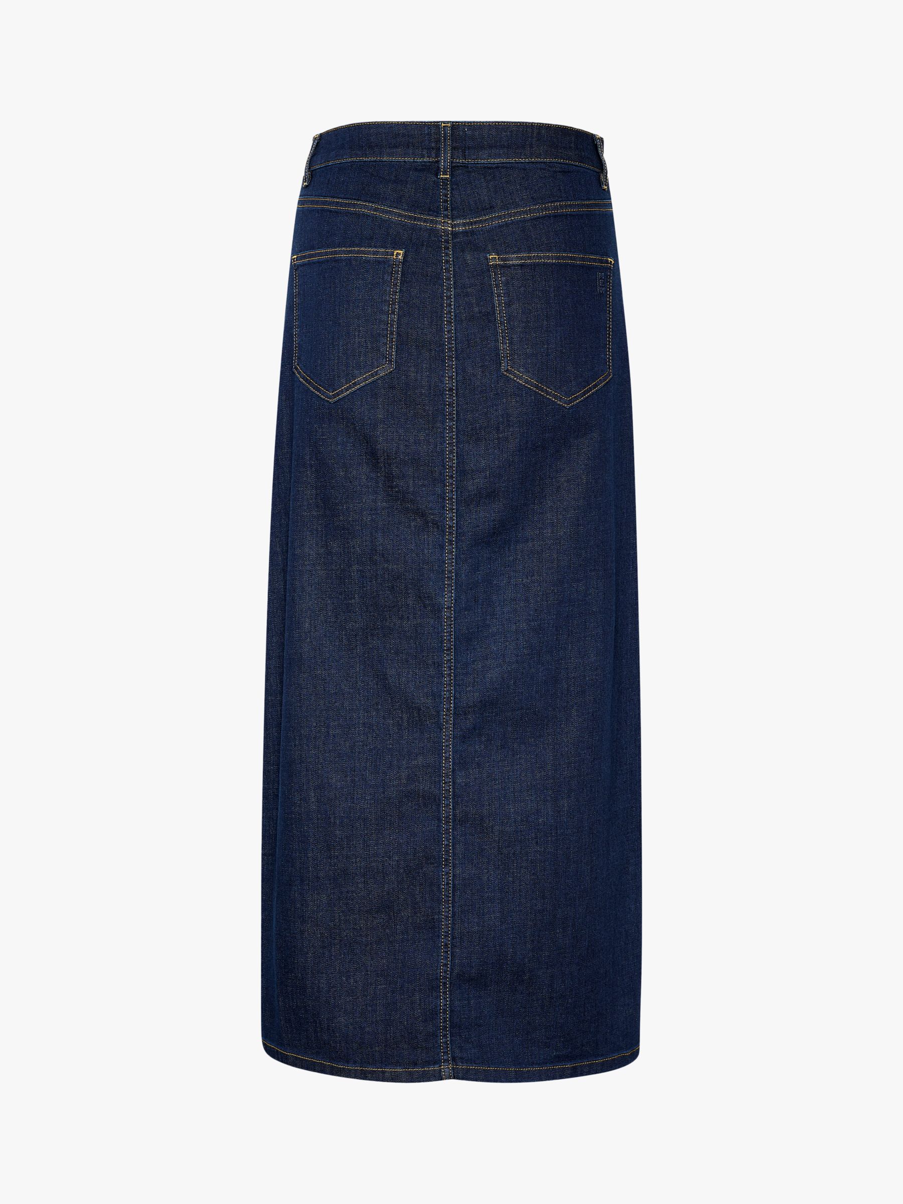 Buy MY ESSENTIAL WARDROBE Dekota Denim High-Waisted Maxi Skirt, Dark Blue Online at johnlewis.com