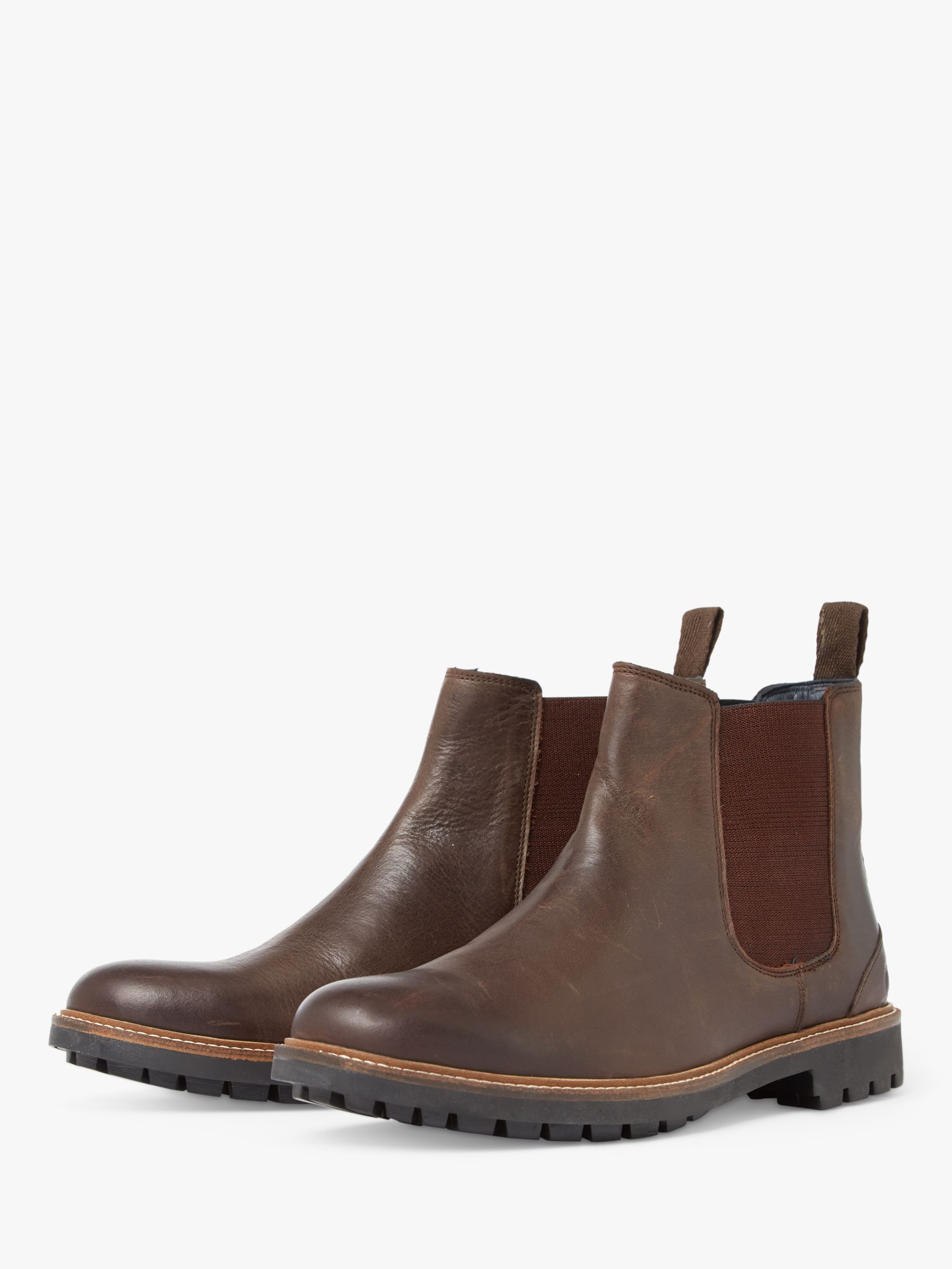 Chatham Chirk Leather Chelsea Boots, Brown, 6