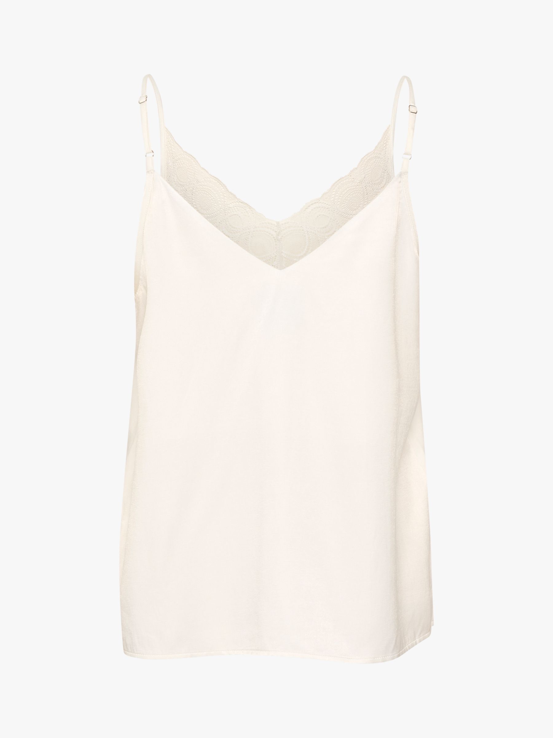 MY ESSENTIAL WARDROBE Estelle V-Neck Lace Vest, Snow White