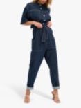 MY ESSENTIAL WARDROBE Malo Denim Jumpsuit, Dark Blue, Dark Blue