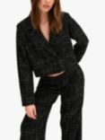 MY ESSENTIAL WARDROBE Freja Cropped Regular Fit Blazer, Black