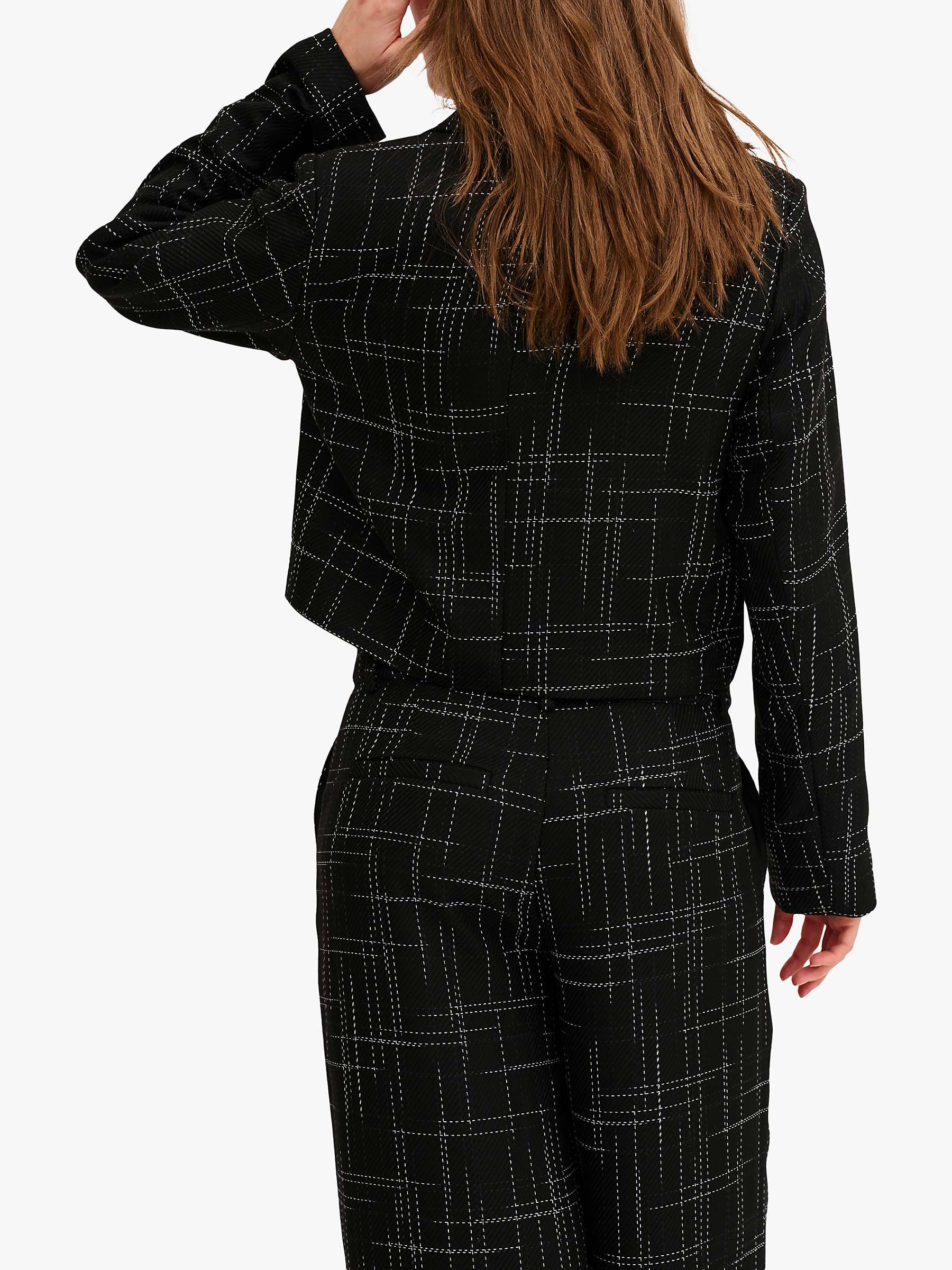 Buy MY ESSENTIAL WARDROBE Freja Cropped Regular Fit Blazer, Black Online at johnlewis.com