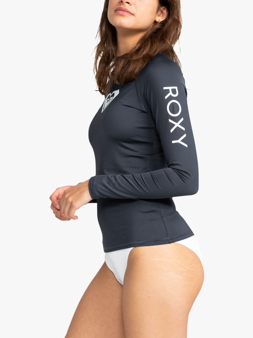 Roxy Hearted Long Sleeve UPF 50 Rash Vest, Mood Indigo, XL