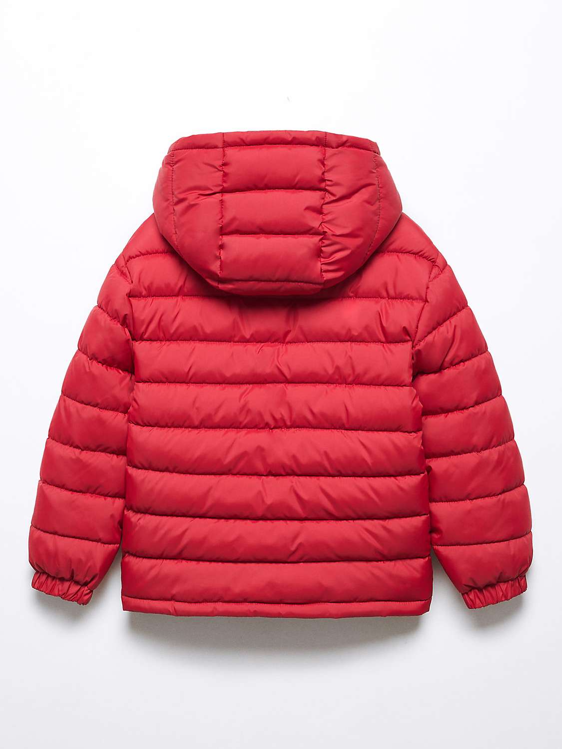 Buy Mango Kids' Paco Reversible Quilted Hooded Anorak, Red/Navy Online at johnlewis.com