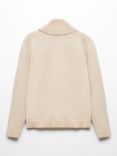 Mango Kids' Bella Cotton Blend Jumper, Light Pastel Brown