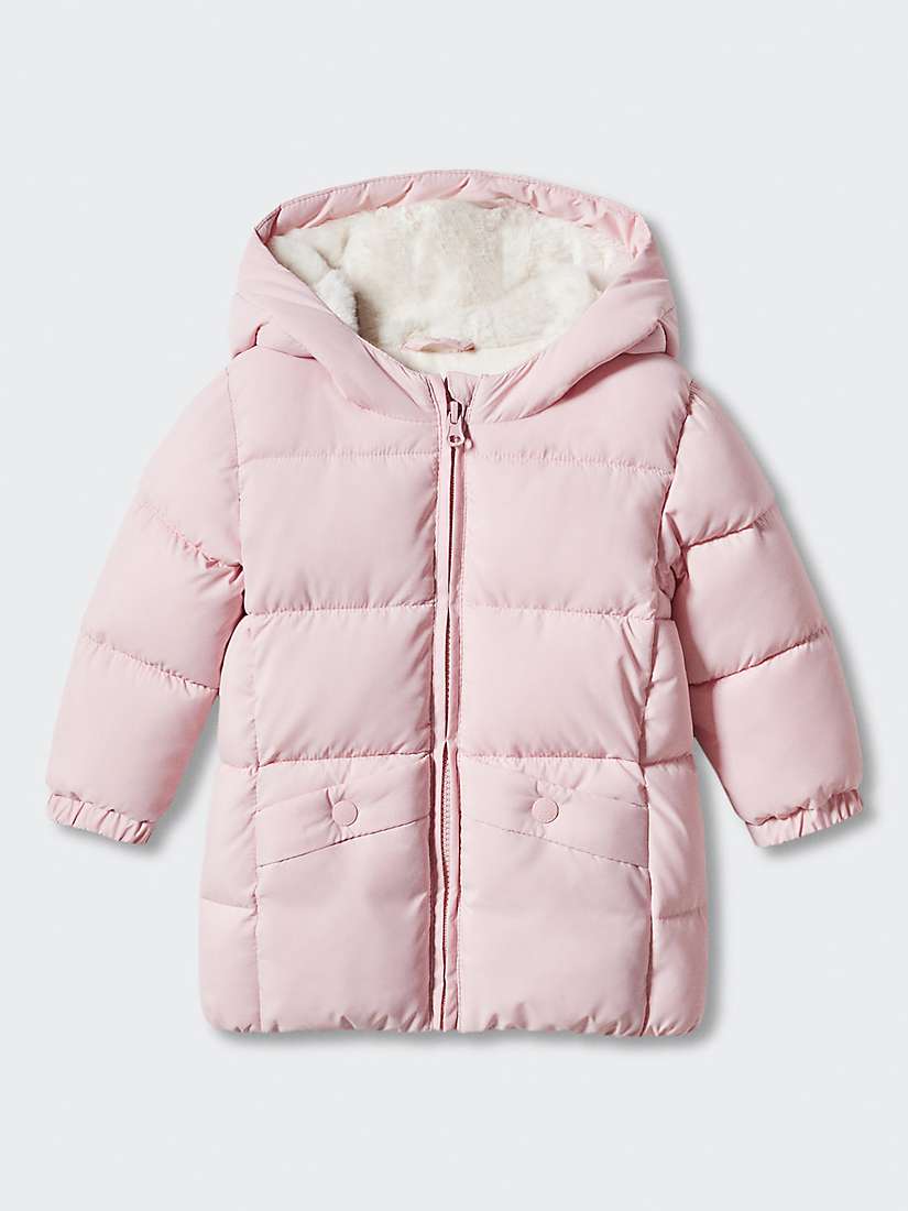 Buy Mango Baby Julong Faux Shearling Lined Hooded Padded Jacket Online at johnlewis.com