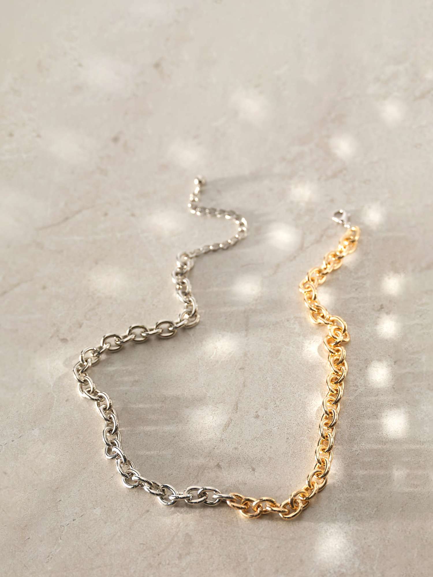 Buy Mint Velvet Mixed Metal Chain Necklace, Multi Online at johnlewis.com