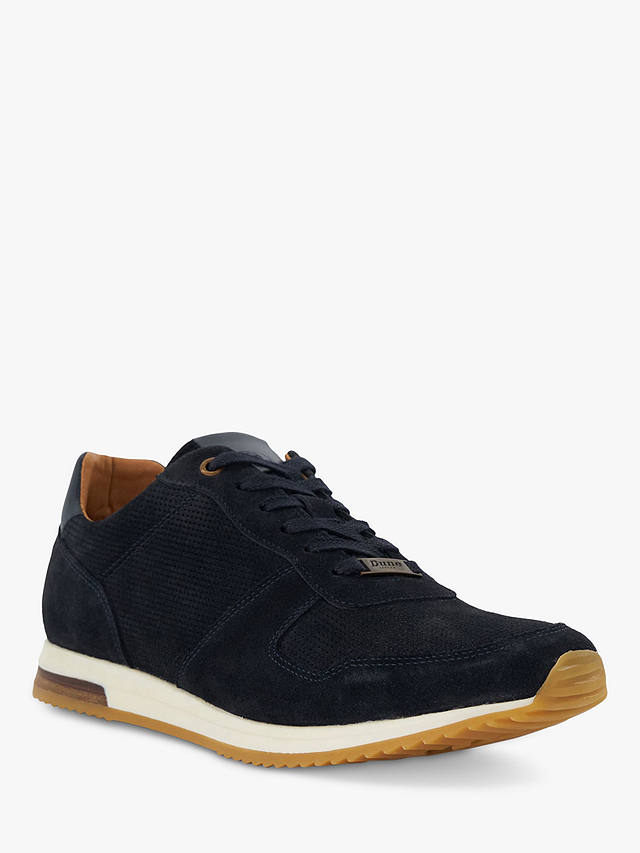 Dune Trilogy Suede Runner Trainers, Navy