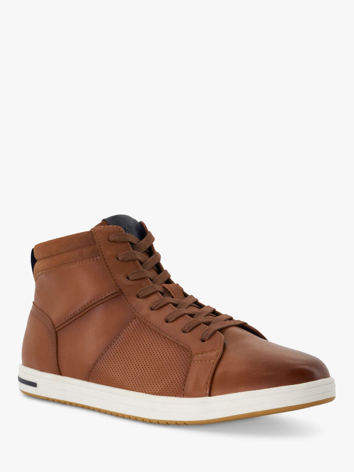Dune Sezzy Synthetic High-Top Trainers, Tan, EU40
