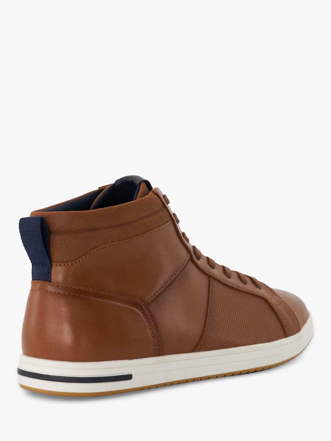 Dune Sezzy Synthetic High-Top Trainers, Tan, EU40