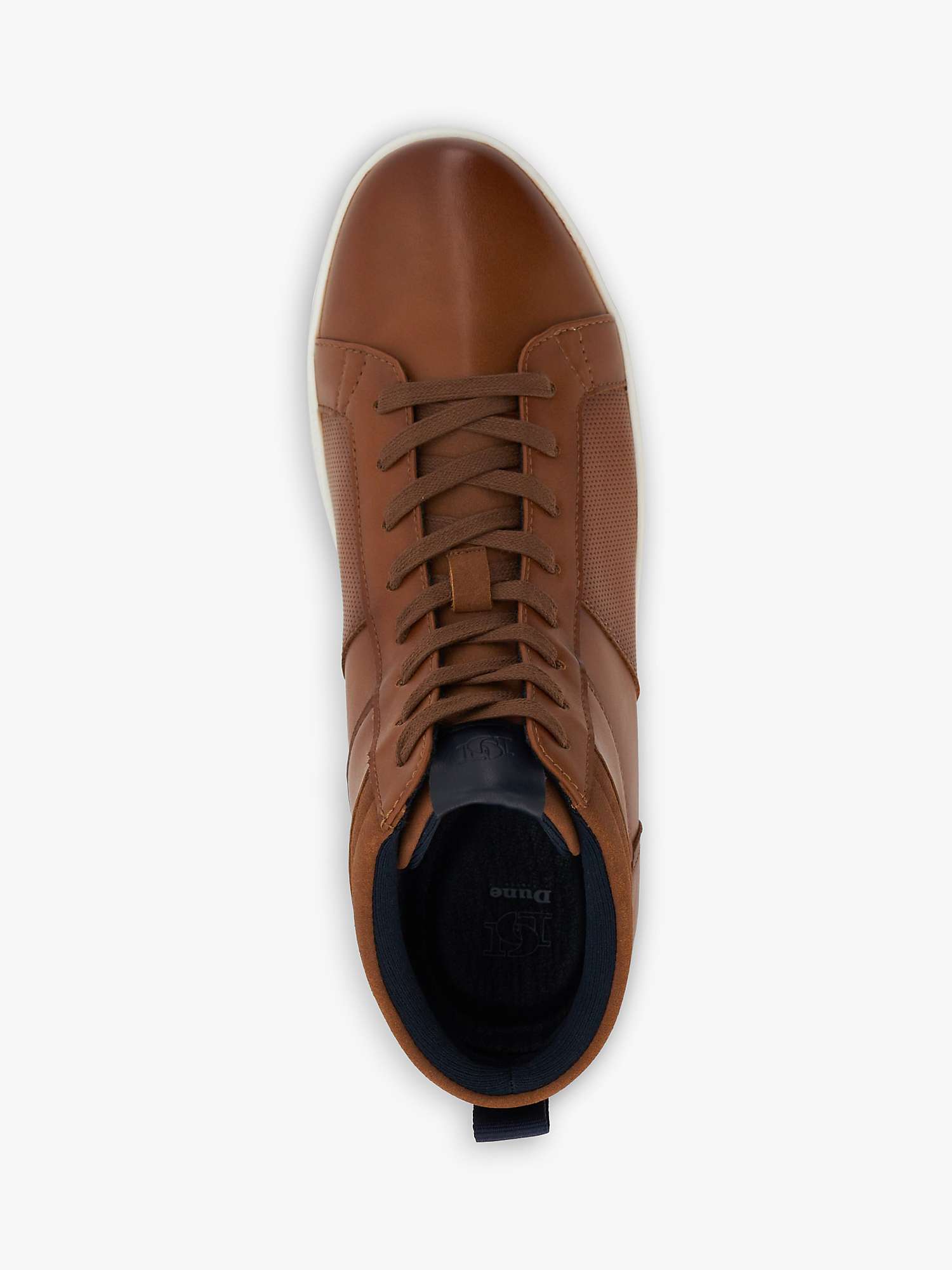Buy Dune Sezzy Synthetic High-Top Trainers, Tan Online at johnlewis.com