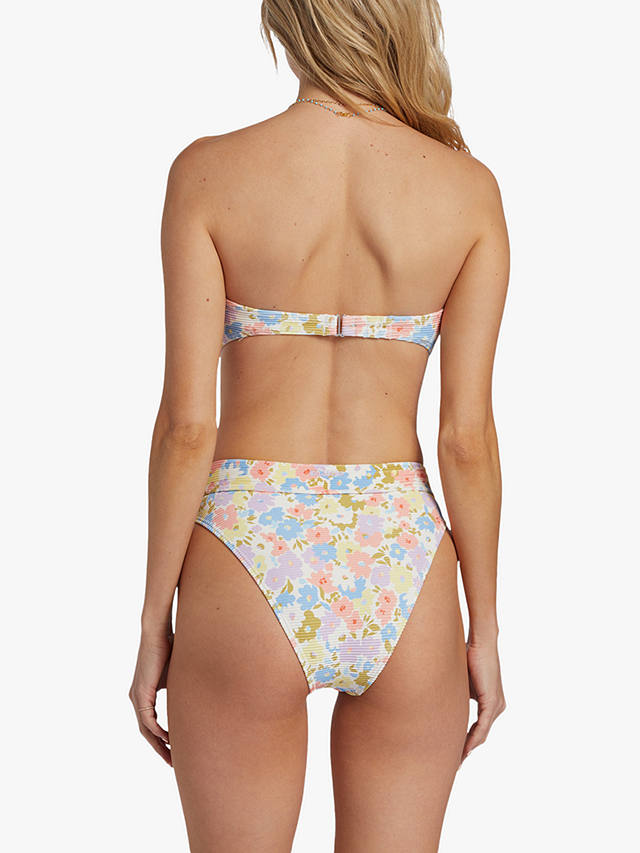 Billabong Dream Chaser Floral Print Bandeau Bikini Top, Multi