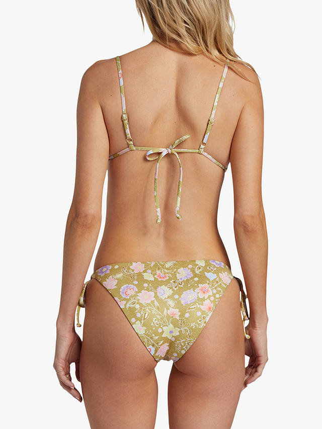 Billabong Peaceful Floral Print Reversible Bikini Bottoms, Multi